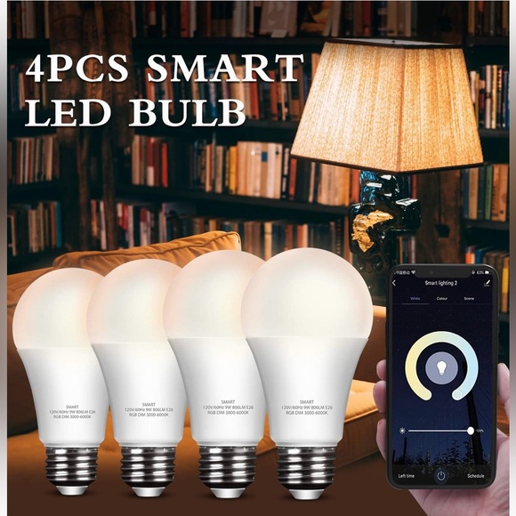 Elecwish Lighting A19 Dusk to Dawn LED Bulb - Multicolor - Picture 2 of 7